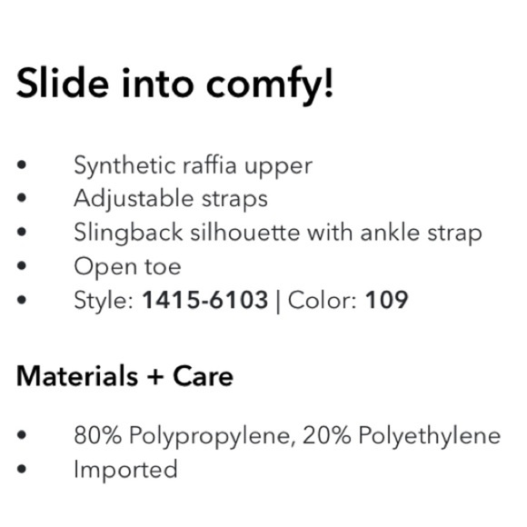 NWT - AE Women’s Raffia Slingback Sandal (Natural Cream / Multiple Sizes) - Picture 8 of 9